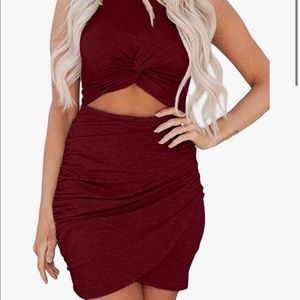 Bodycon Dress with a twist knot